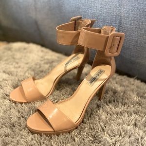 Blush open toe heel